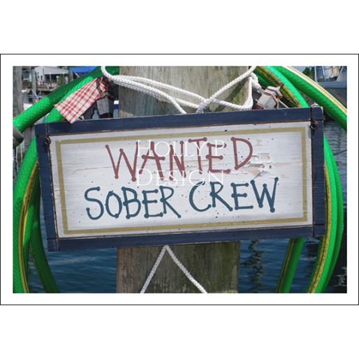 WANTED: Sober Crew Card